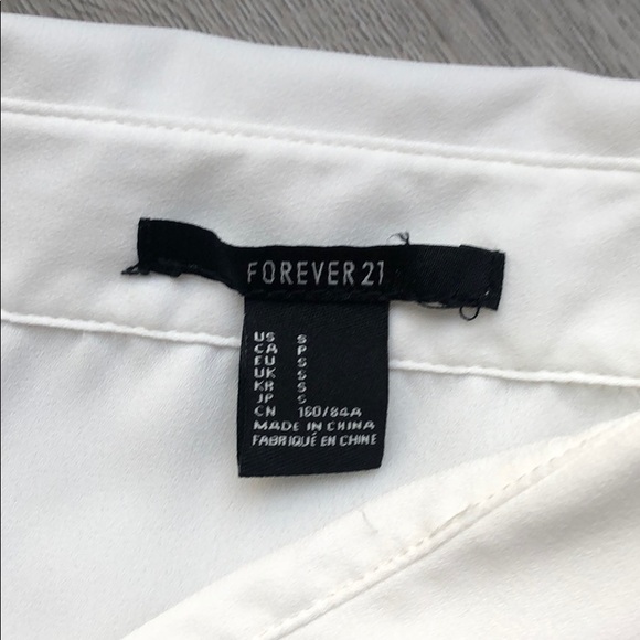 Sheer white button down shirt - Picture 4 of 5